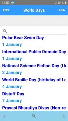 World Days android App screenshot 1